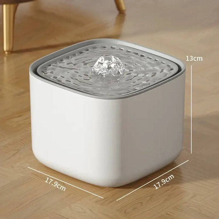 3L Automatic Cat Water Fountain with Filter - White Regular / USB / 3L - cat water fountain