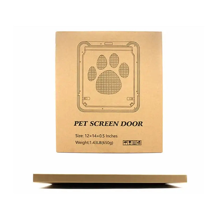 4-Way Lockable Pet Door for Dogs & Cat - 41cmX37CM / black - Pet doors