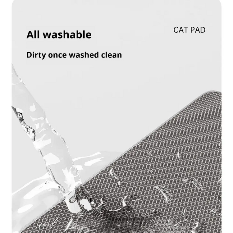 60x90cm Waterproof Double-Layer Cat Litter Mat – Non-Slip Washable Pet Toilet Mat - cat litter mat
