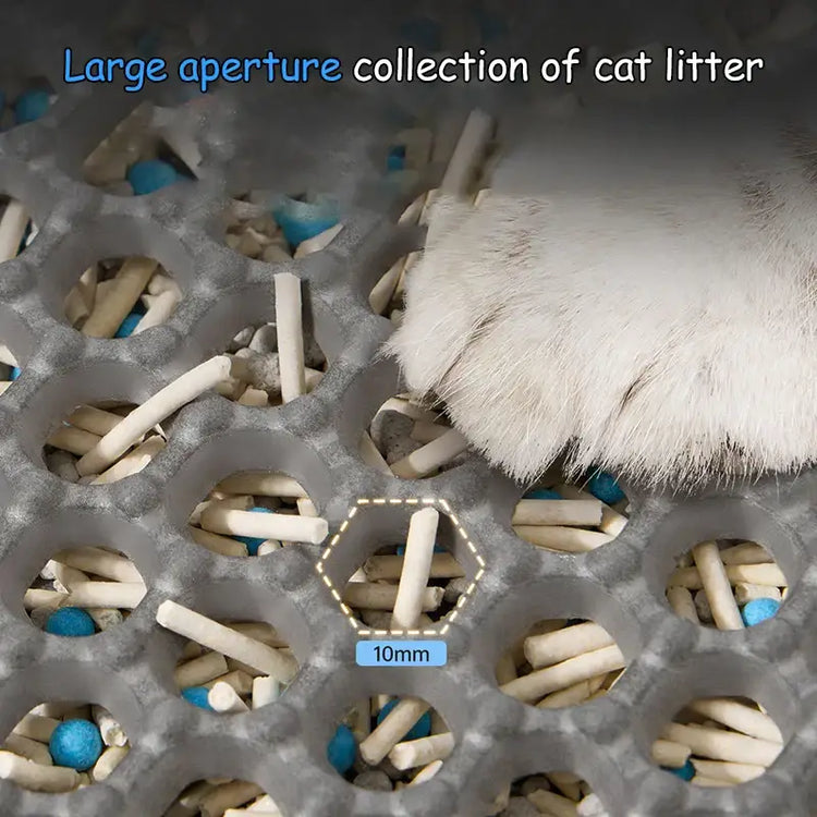 60x90cm Waterproof Double-Layer Cat Litter Mat – Non-Slip Washable Pet Toilet Mat - cat litter mat