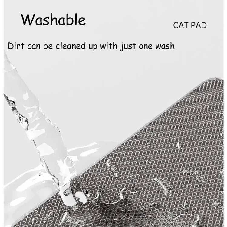 60x90cm Waterproof Double-Layer Cat Litter Mat – Non-Slip Washable Pet Toilet Mat - cat litter mat