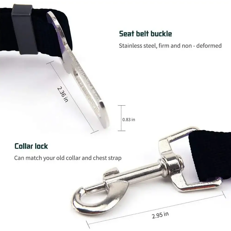 Adjustable Pet Car Seat Belt Clip - dog seat belt