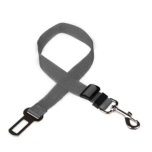 Adjustable Pet Car Seat Belt Clip - GRAY - dog seat belt