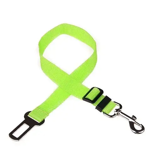 Adjustable Pet Car Seat Belt Clip - light green - dog seat belt