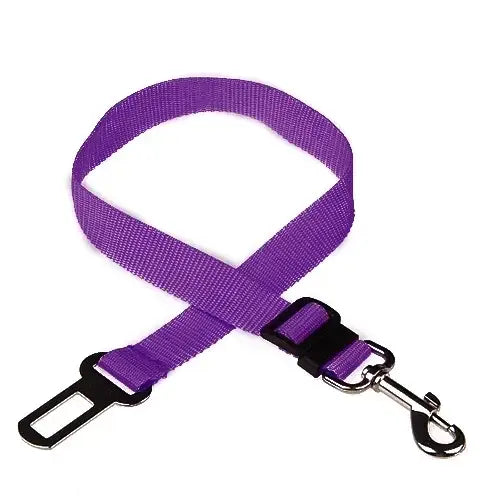 Adjustable Pet Car Seat Belt Clip - PURPLE - dog seat belt