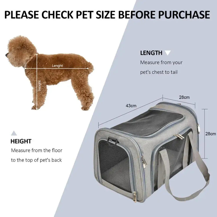 Airline-Approved Soft Pet Carrier Backpack - pet carrier