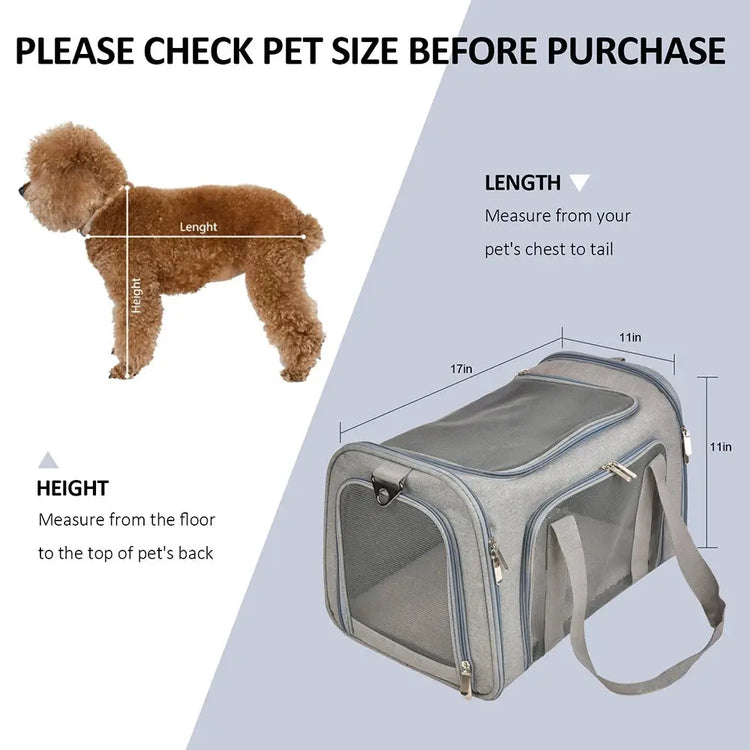 Airline-Approved Soft Pet Carrier Backpack - pet carrier