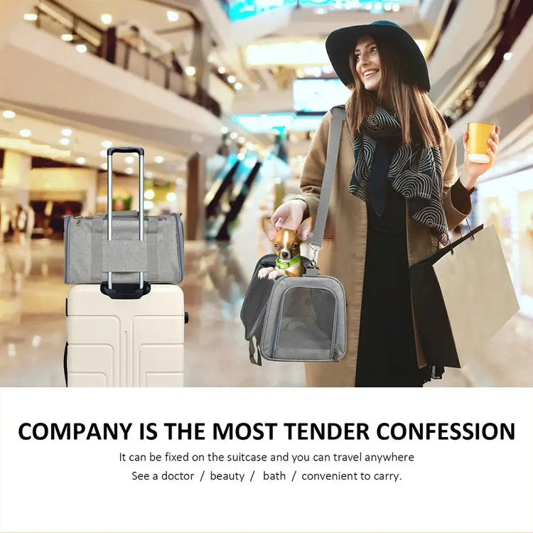 Airline-Approved Soft Pet Carrier Backpack - pet carrier