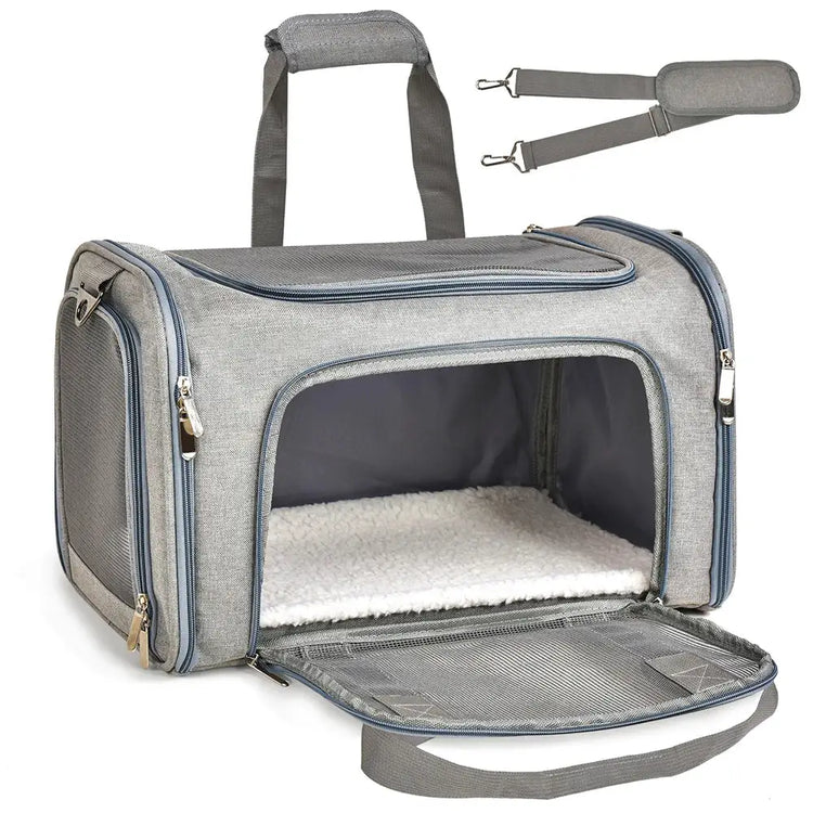 Airline-Approved Soft Pet Carrier Backpack - pet carrier