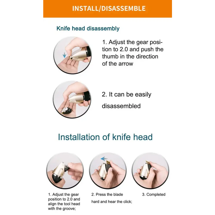 All-Metal Rechargeable Pet Hair Clipper - dog clipper