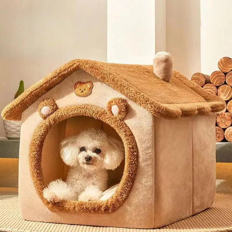 All-Season Indoor Pet Bed with Removable Cushion - cat bed