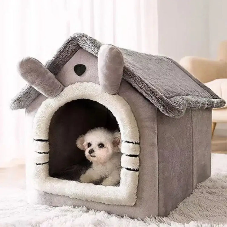 All-Season Indoor Pet Bed with Removable Cushion - cat bed