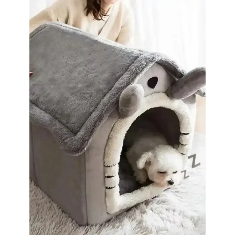 All-Season Indoor Pet Bed with Removable Cushion - cat bed