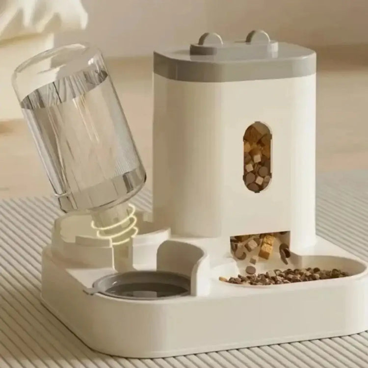 Automatic Pet Feeder & Water Fountain Set - pet feeder