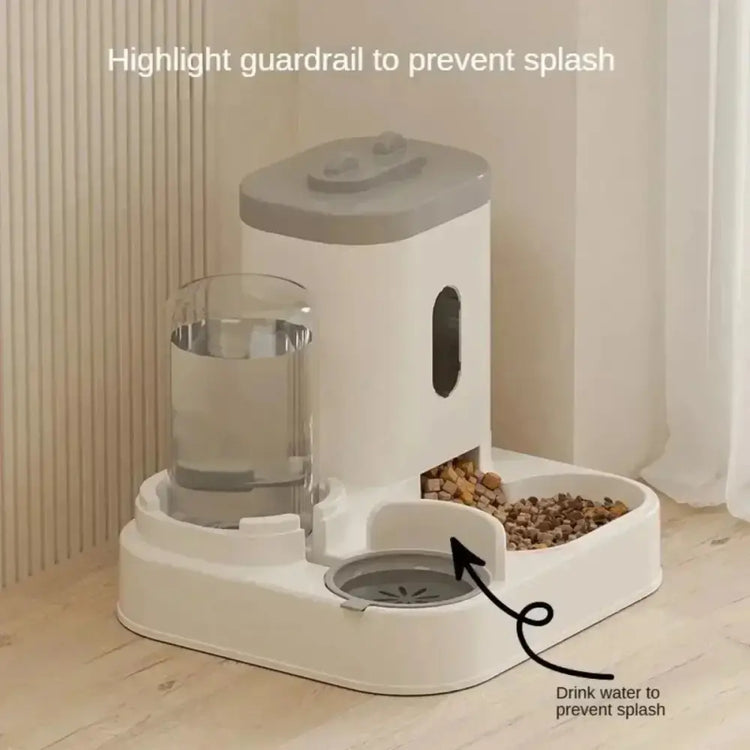 Automatic Pet Feeder & Water Fountain Set - pet feeder