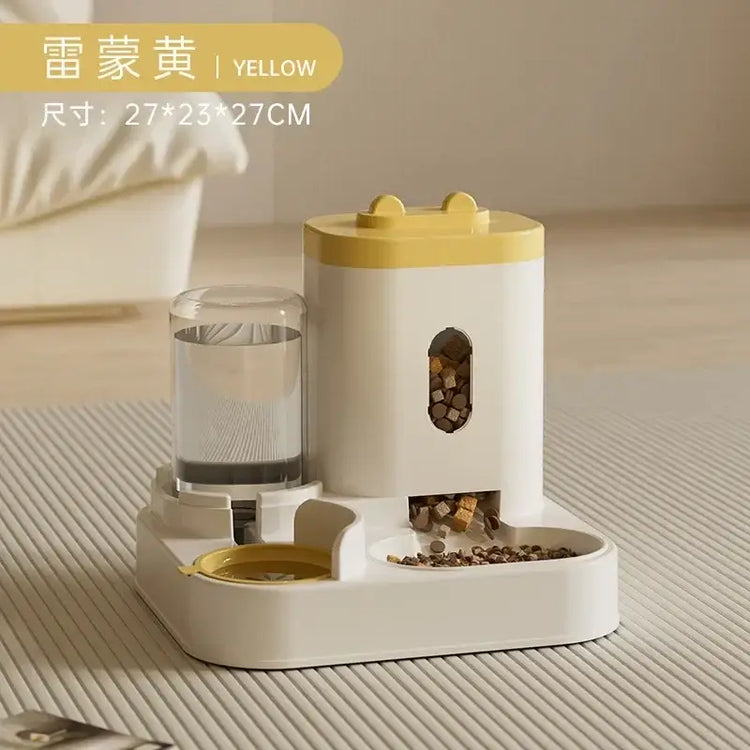Automatic Pet Feeder & Water Fountain Set - Gold / L / 2L - pet feeder