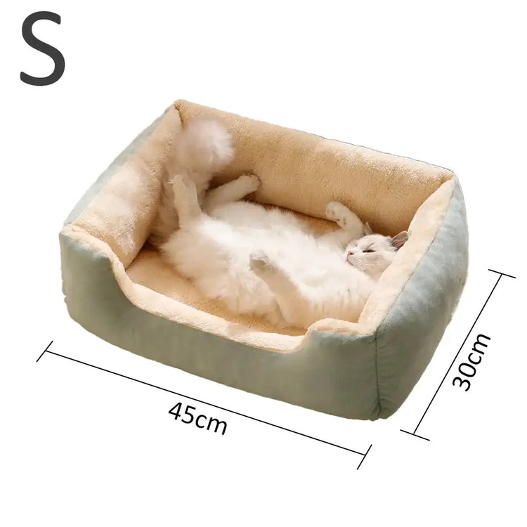 Cat & Dog Bed – Soft Cushion Pet House & Sleeping Basket - PET BED