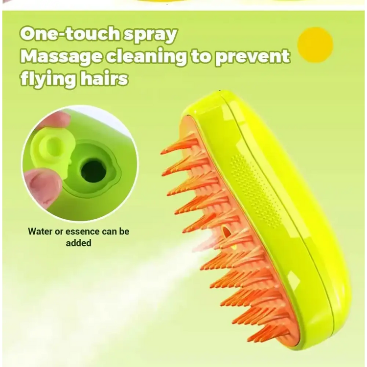 Cat & Dog Steamy Brush – 3-in-1 Electric Spray - CAT GROOMING BRUSH