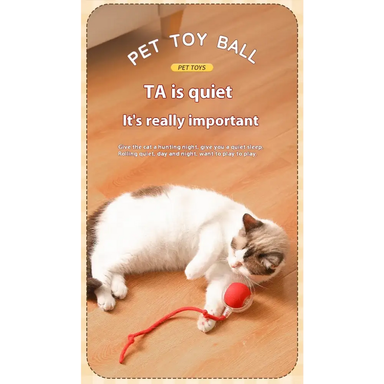 Cat Interactive Rolling Ball Toy – Smart Rechargeable Electric Mouse Imitation for Pet Play & Training - cat toys