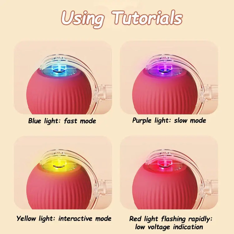 Cat Interactive Rolling Ball Toy – Smart Rechargeable Electric Mouse Imitation for Pet Play & Training - cat toys