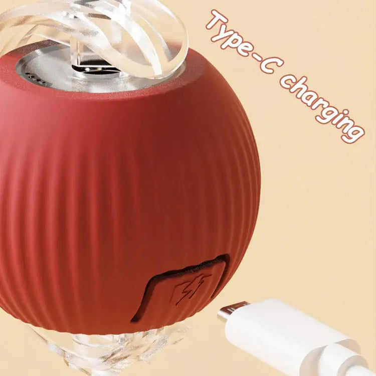 Cat Interactive Rolling Ball Toy – Smart Rechargeable Electric Mouse Imitation for Pet Play & Training - cat toys
