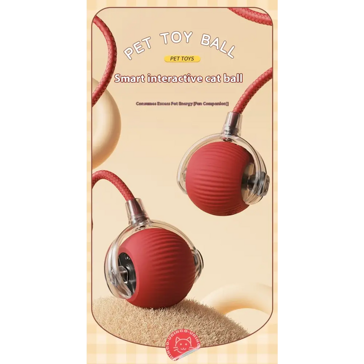 Cat Interactive Rolling Ball Toy – Smart Rechargeable Electric Mouse Imitation for Pet Play & Training - cat toys