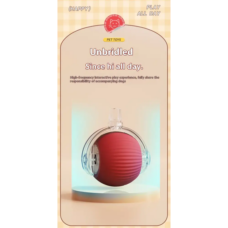 Cat Interactive Rolling Ball Toy – Smart Rechargeable Electric Mouse Imitation for Pet Play & Training - cat toys