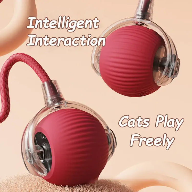 Cat Interactive Rolling Ball Toy – Smart Rechargeable Electric Mouse Imitation for Pet Play & Training - cat toys