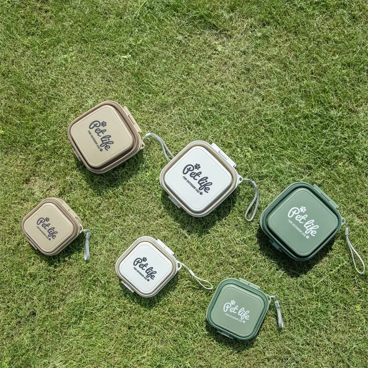 Collapsible Double Pet Travel Bowls – Portable & Durable - pet water bowl