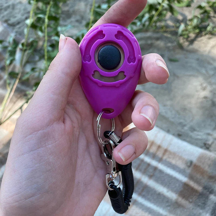 Dog Training Clicker Pet Cat Dog Click Trainer Various Style Aid Adjustable WristStrap Sound Key Chain Dog Repeller Pet