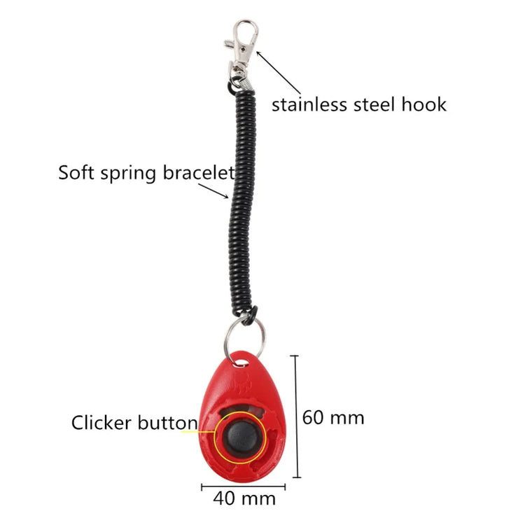 Dog Training Clicker Pet Cat Dog Click Trainer Various Style Aid Adjustable WristStrap Sound Key Chain Dog Repeller Pet