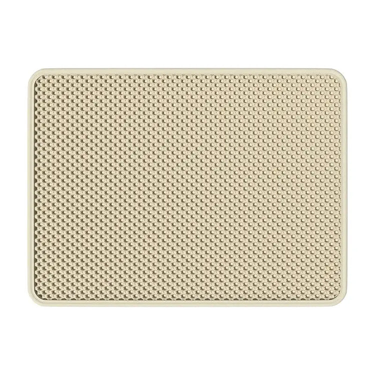 Double-Layer Waterproof Cat Litter Mat – Non-Slip Urine-Proof Easy Clean Pad - light yellow / 30cmX45cm - cat litter mat