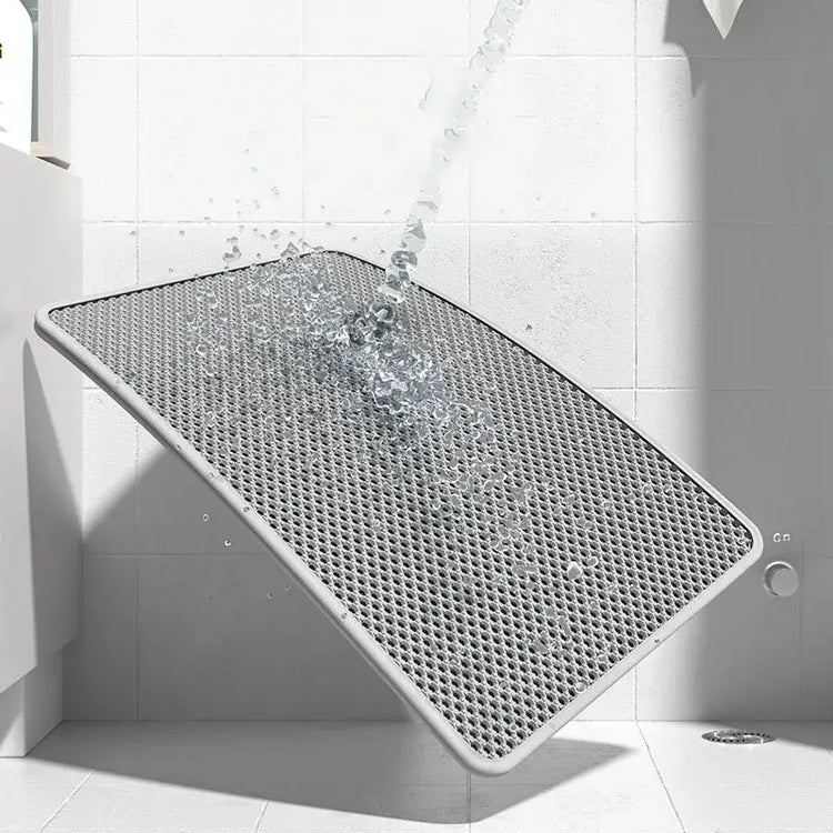 Double-Layer Waterproof Cat Litter Mat – Non-Slip Urine-Proof Easy Clean Pad - cat litter mat