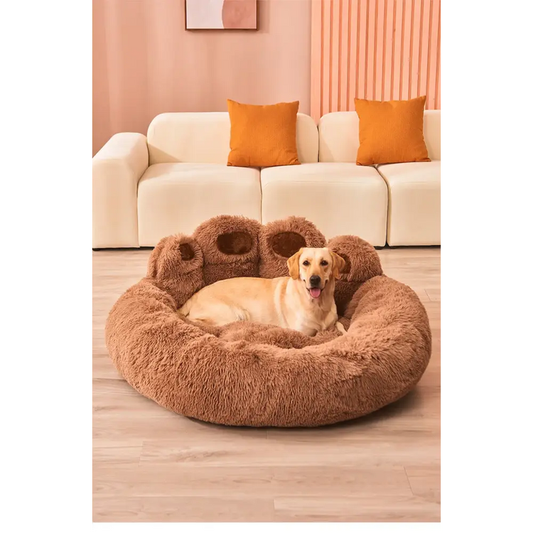 Fluffy Dog Bed – Large & Small Pet Sofa Kennel Mat for Dogs & Cats