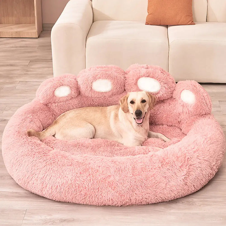 Fluffy Dog Bed – Large & Small Pet Sofa Kennel Mat for Dogs & Cats