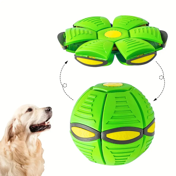 Flying Saucer Bouncing Ball Dog Toy - dog toys