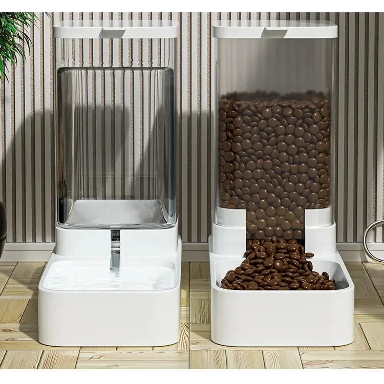Gravity Cat & Dog Feeder and Water Dispenser Set - pet feeder