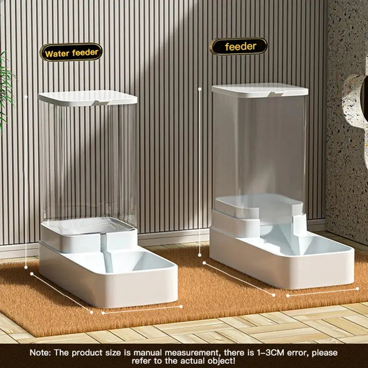 Gravity Cat & Dog Feeder and Water Dispenser Set - pet feeder