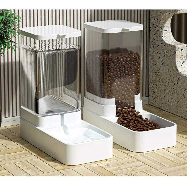 Gravity Cat & Dog Feeder and Water Dispenser Set - pet feeder