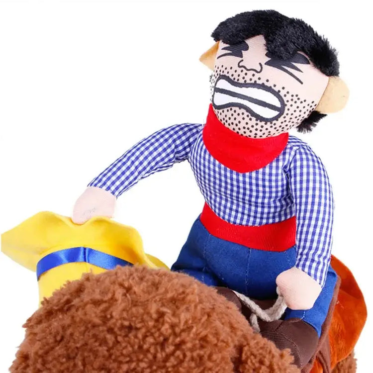 Halloween Cowboy Dog Costume - C / L / United States - pet apparel