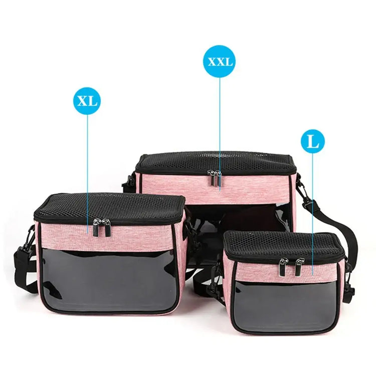 Hamster Carrier Bag Portable Guinea Pig Travel Case with Detachable Strap Outdoor Breathable Carriers for Small Animals