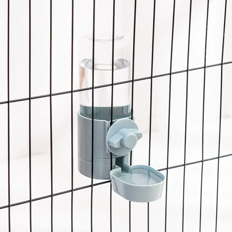 Hanging Automatic Pet Feeder & Water Dispenser - water feeder blue - bird feeder