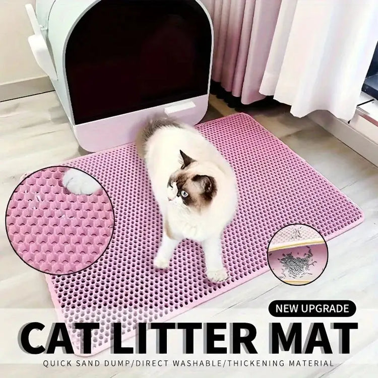 Large Double-Layer Cat Litter Mat - cat litter mat