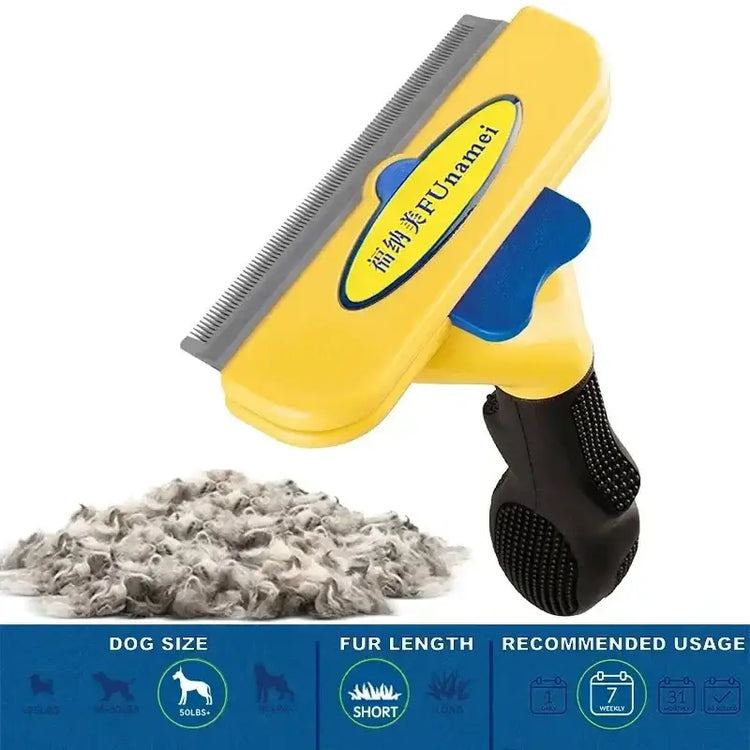 Large Pet Hair Removal & Grooming Comb - (Dog)-L-Short Hair - pet grooming supply