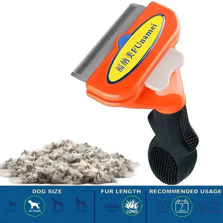 Large Pet Hair Removal & Grooming Comb - (Dog)-M-Long Hair - pet grooming supply