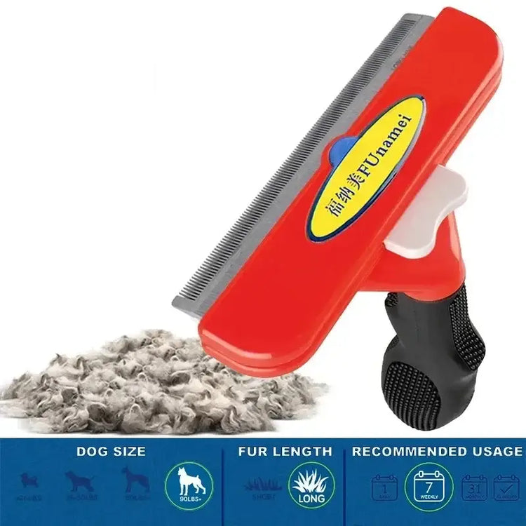 Large Pet Hair Removal & Grooming Comb - (Dog)-XL-Long Hair - pet grooming supply