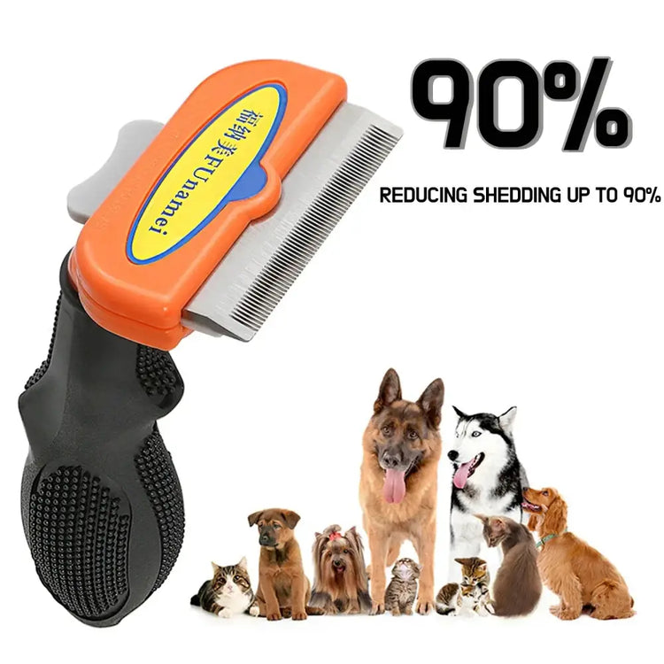 Large Pet Hair Removal & Grooming Comb - pet grooming supply