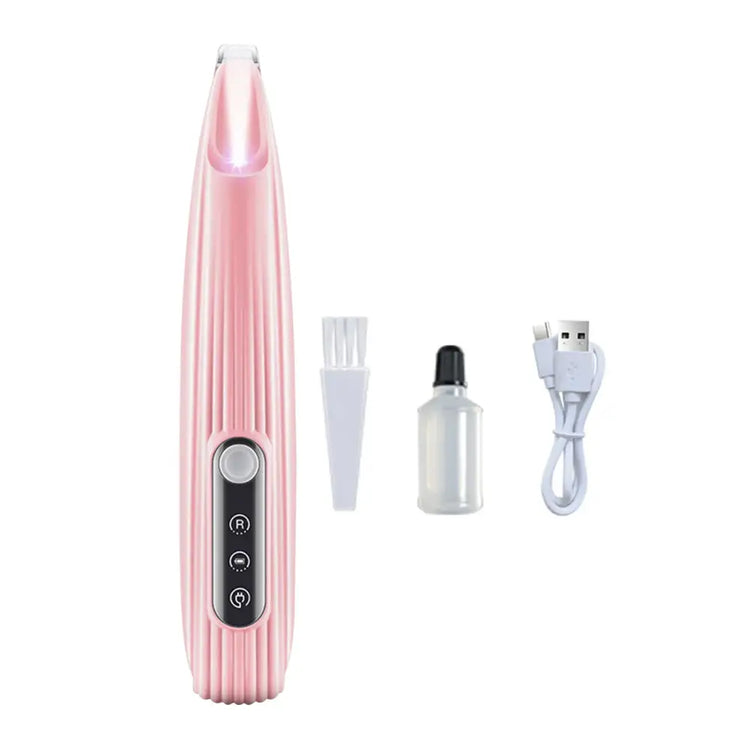 LED Pet Paw Trimmer & Nail Grinder - F2 Pink - pet grooming supply