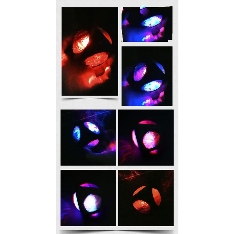 Pet Rubber Bouncing Toy Dog Chew Toy Light up Ball Squeaky Toy Bite Resistant Irregular Shape Toy