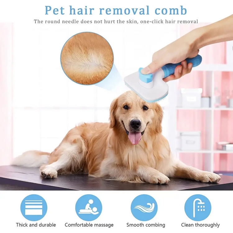 Long Hair Pet Grooming & Hair Remover Brush - pet brush